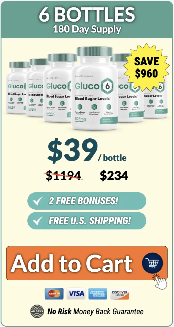 Gluco6 Buy 6 Bottles